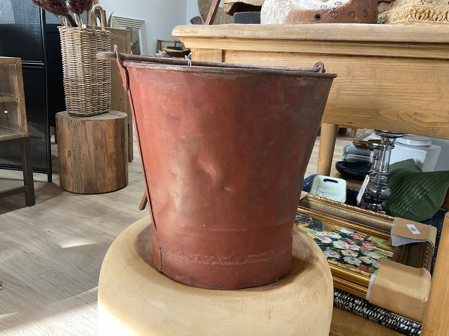 VINTAGE METAL FIRE BUCKET