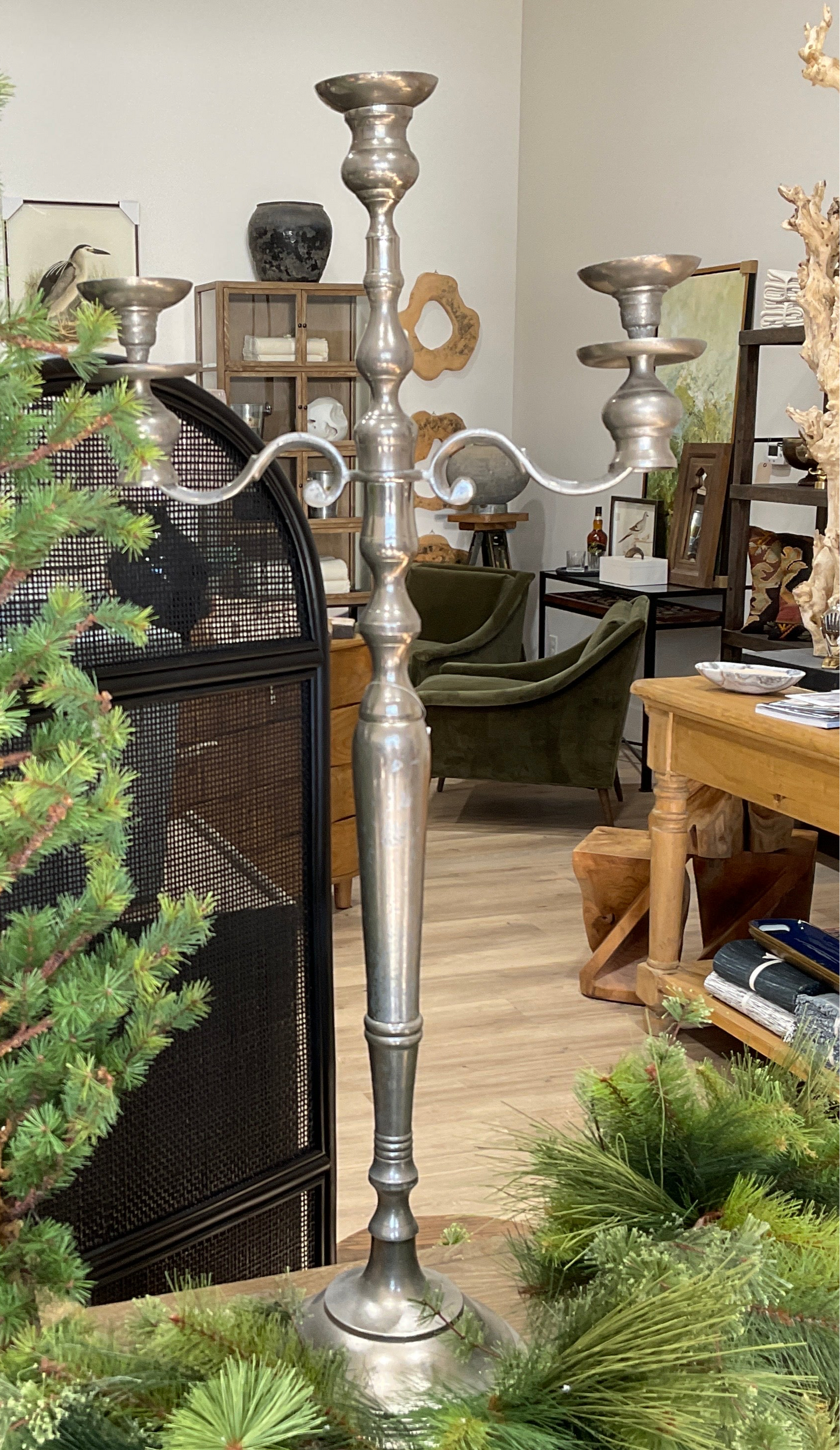 Hand Crafted Iron Candle Stand