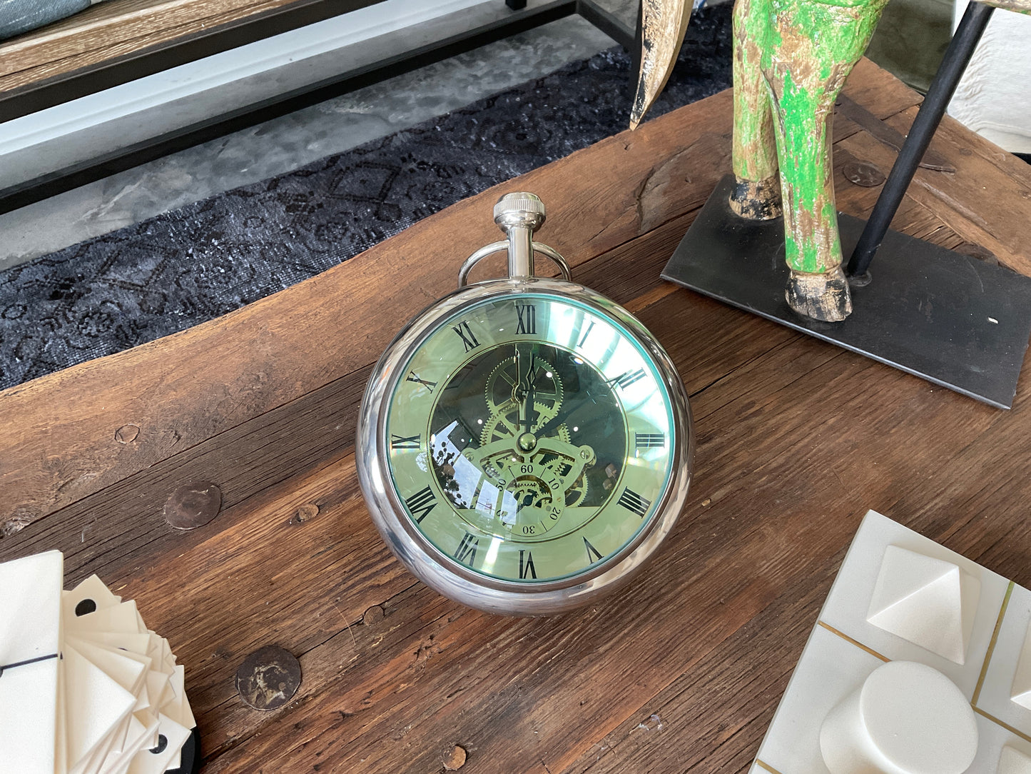 Magnifying Globe Clock