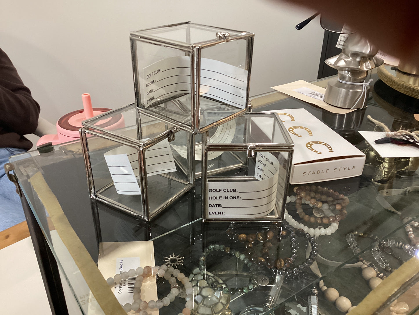 Golf ball display case