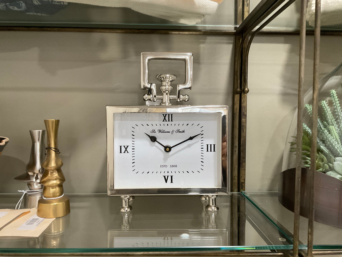 Nickel Rectangle Clock